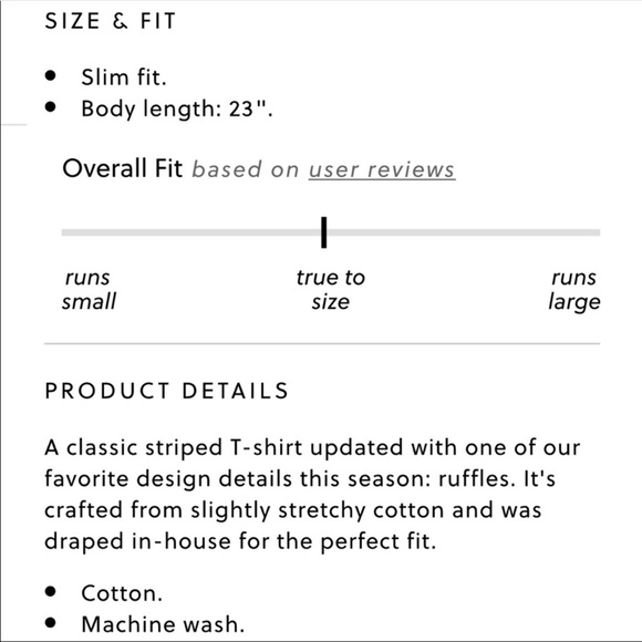 J.Crew Ruffle Sleeve T-shirt in Red & White Stripe - Picture 11 of 11